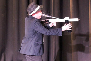 Bugsy backfiring gun