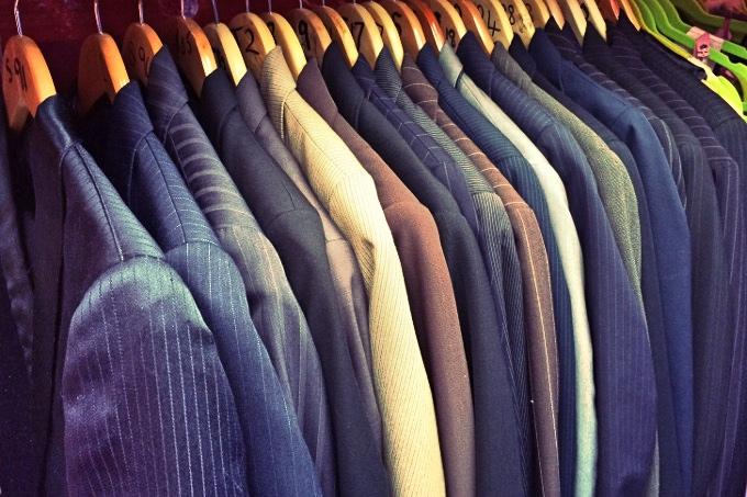 Suits and jackets in a variety of patterns and styles
