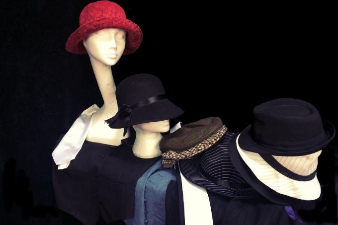 Cloche hats, trilbies, waistcoats, cap and ties